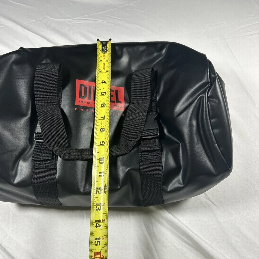 New Diesel Fragrances Bag Faux New Recycled Leather Duffle Gym Travel 18